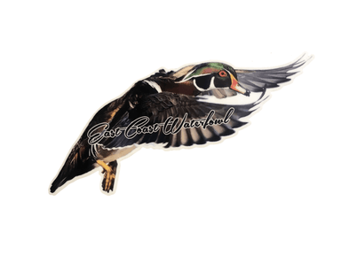 Flying Wood Duck Decal | East Coast Waterfowl - biodepositafrica